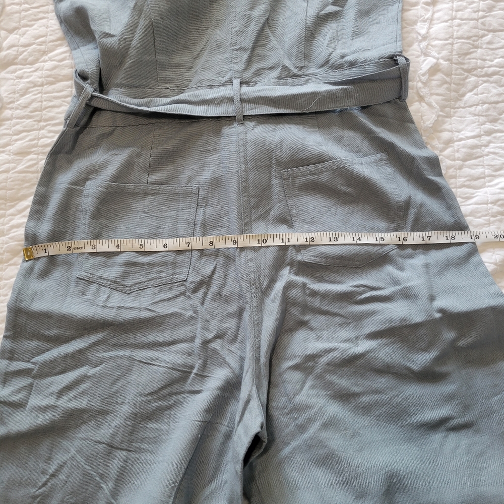 Japna Jumpsuit Cotton Linen Blend M Aloe NWT - Picture 11 of 12
